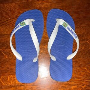 Havaianas Sport Blue and White Sandals